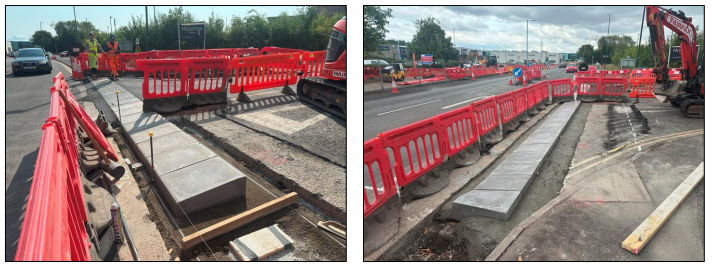 Figure 6 phase h dutch kerb installation