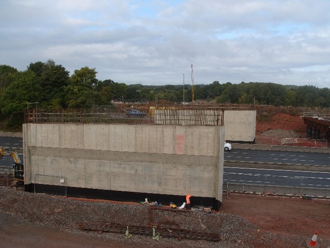 Figure 6 - East and west bridge abutments