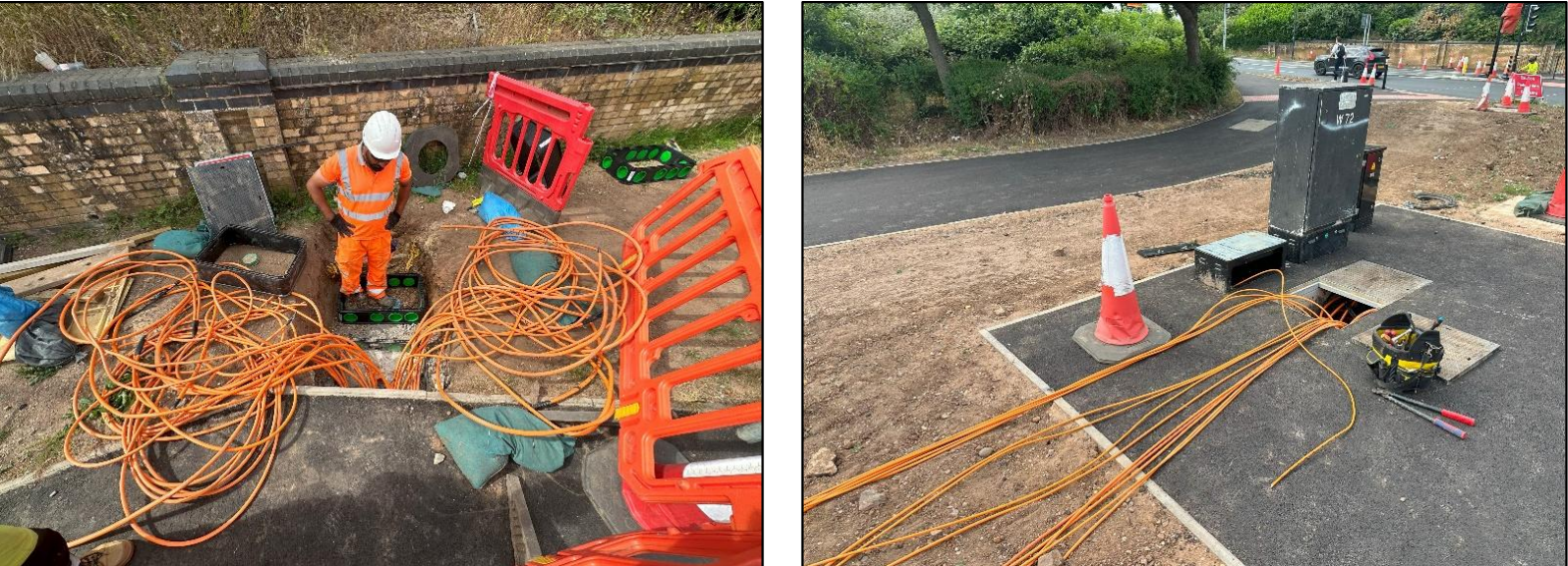 Figure 8 queensway roundabout signalisation traffic signal controller installation