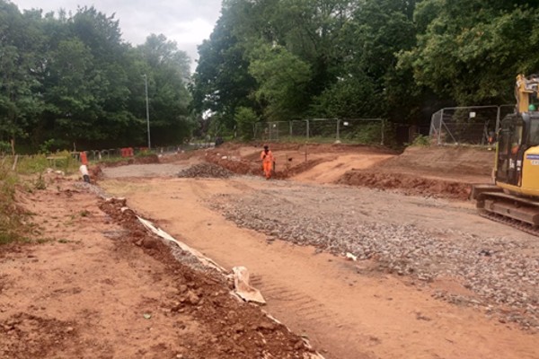 Figure 8 – New Dalehouse Lane Link – Excavation and Capping Installation