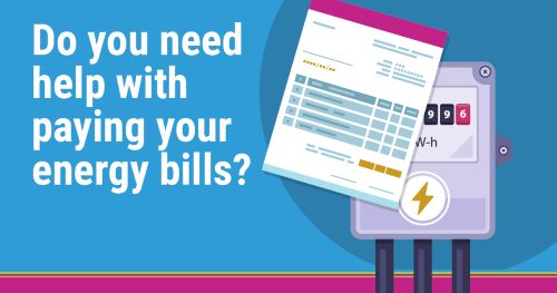Picture of energy bill and meter