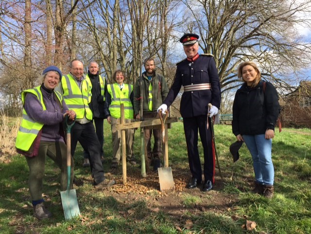 Green shoots priory park tree planting