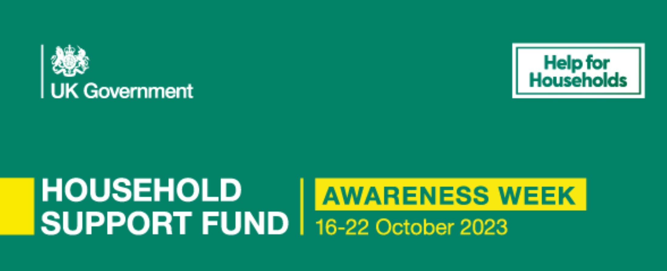 Household Support Fund Awareness Week 2023 graphic