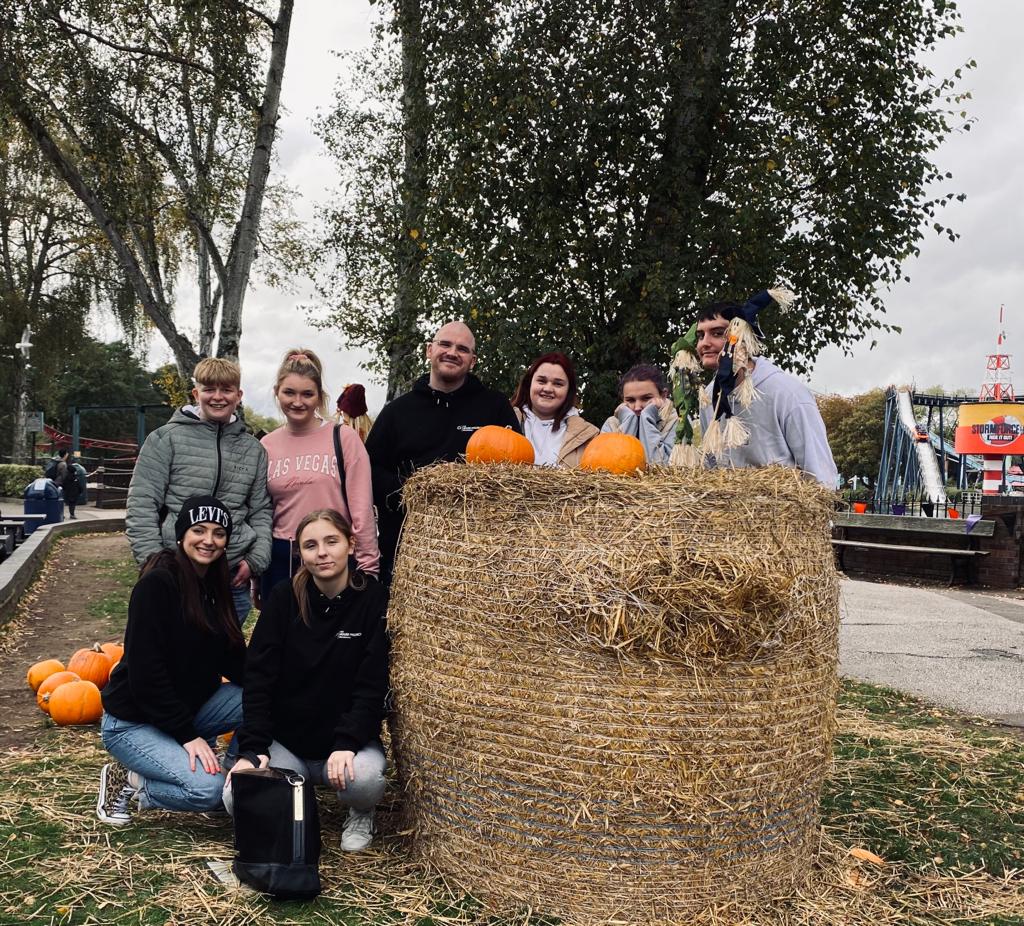 Trip to Drayton Manor theme park, organised by the House Project for the young people.