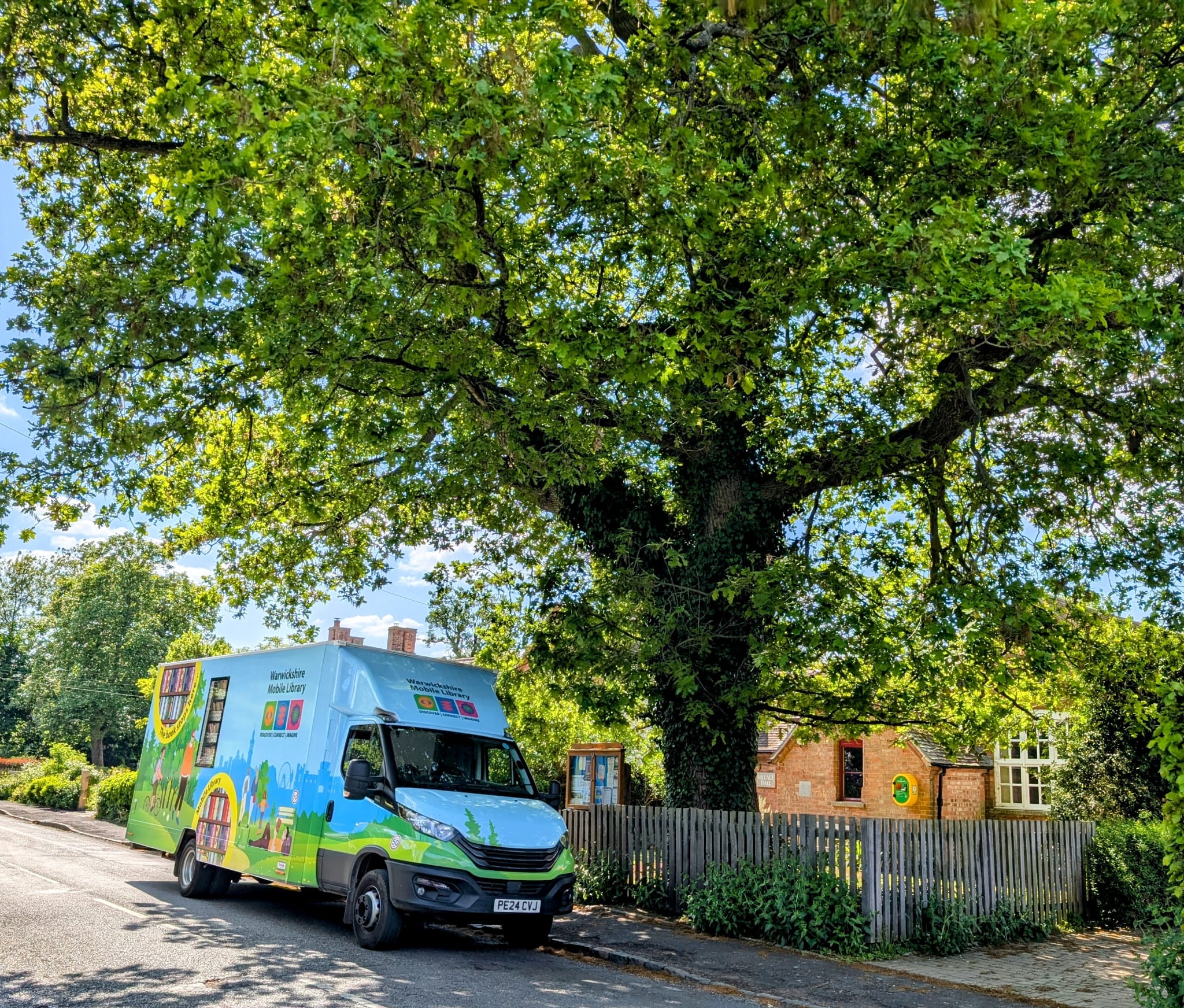 Photo of the specially adapted mobile library.