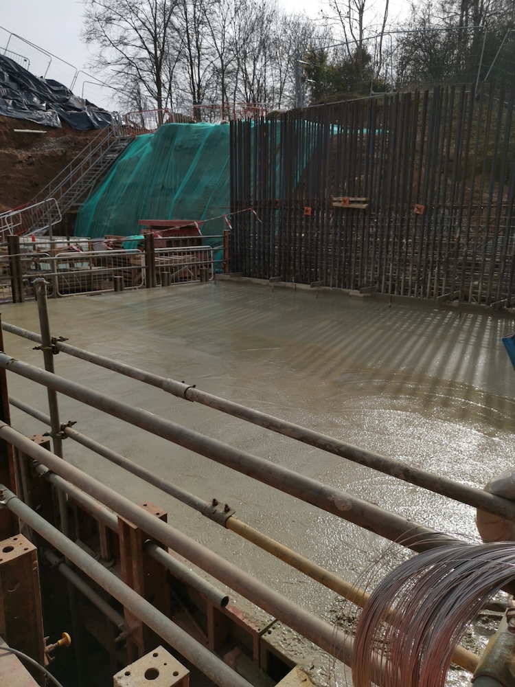 A46 roadworks progress picture