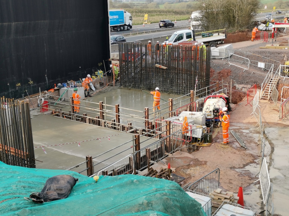 A46 roadworks progress picture