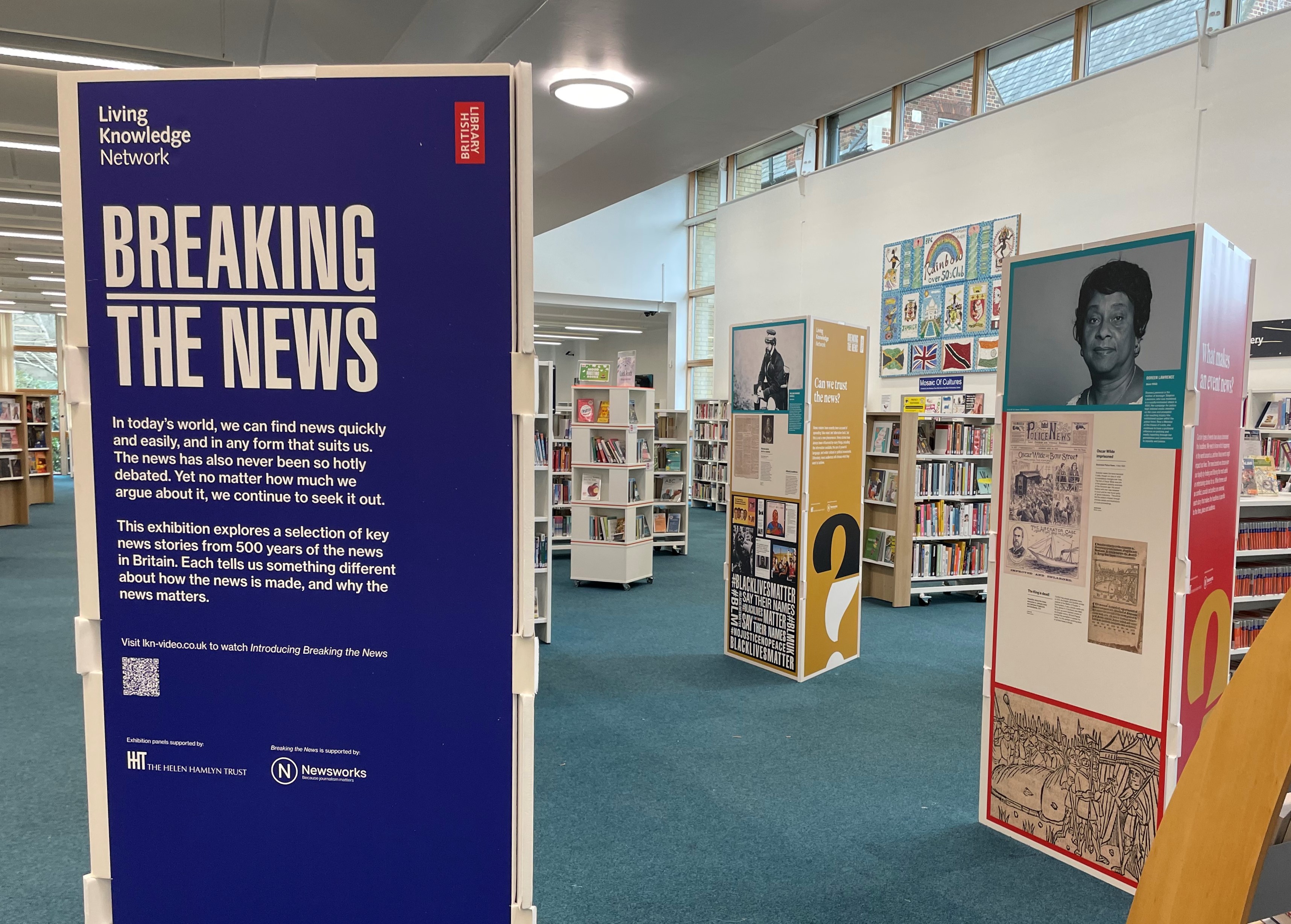 Breaking the News libraries exhibition