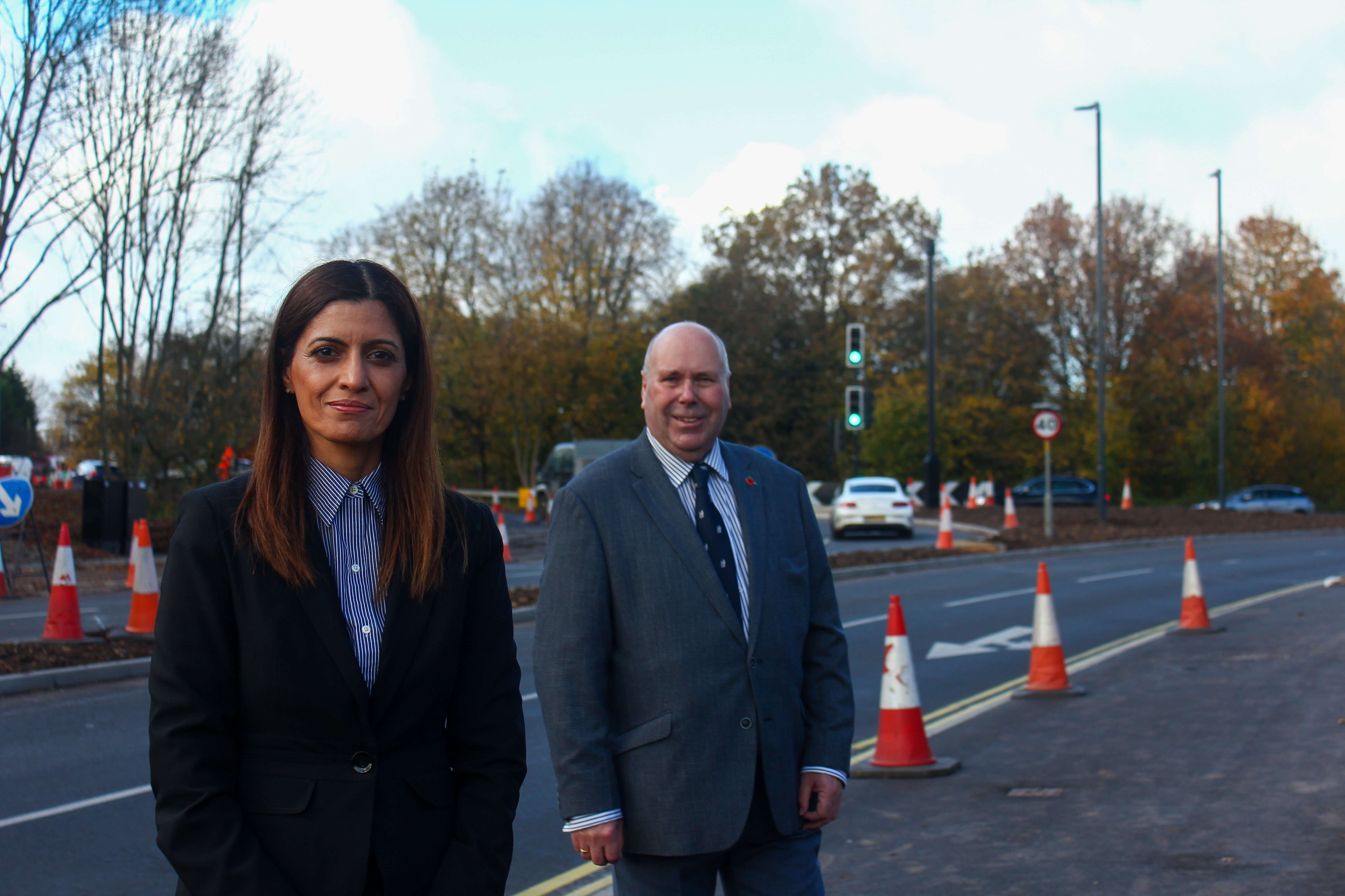 Stanks Island and Birmingham Road improvement works near completion