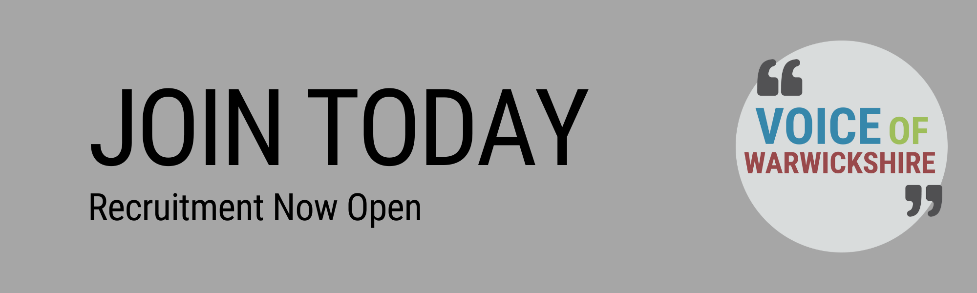 Grey background with the text Join Today