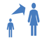 Growing people icon