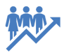 People and chart icon