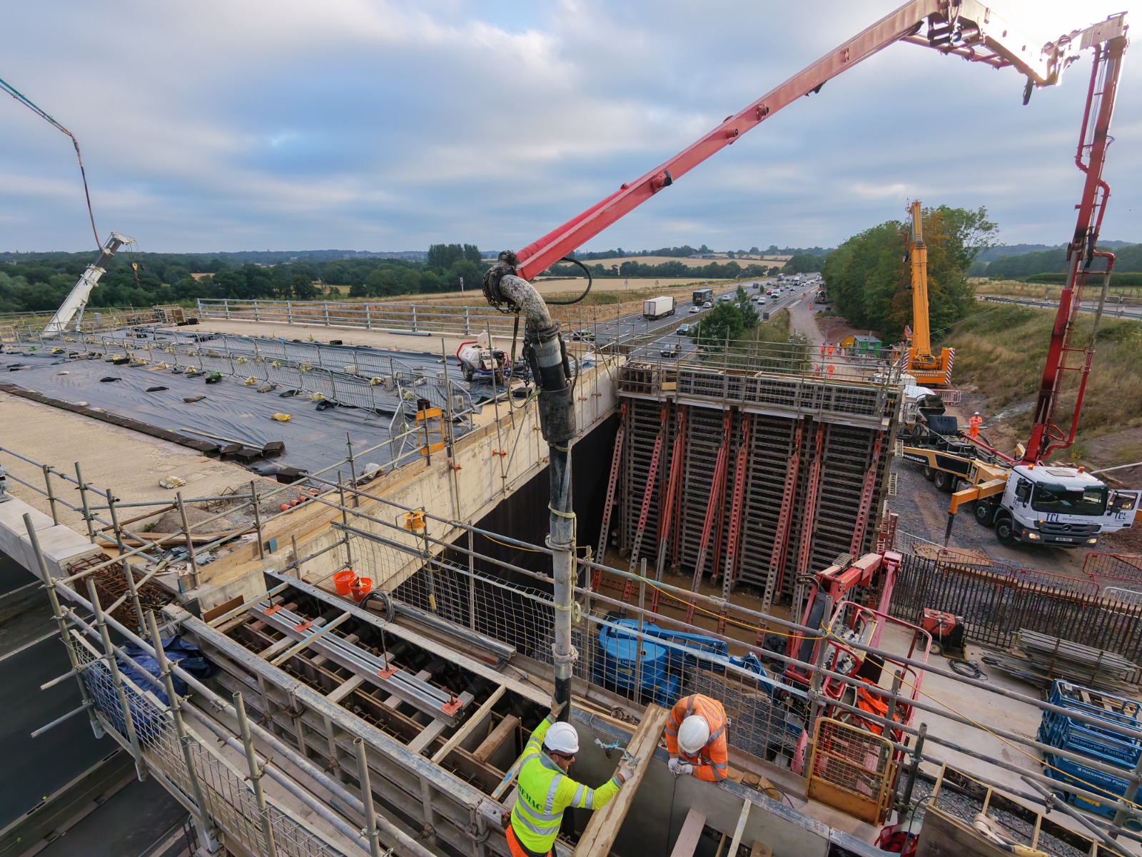 Bridge being built