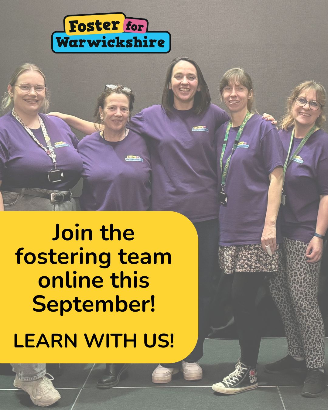 Join the fostering team this September - Learn with us