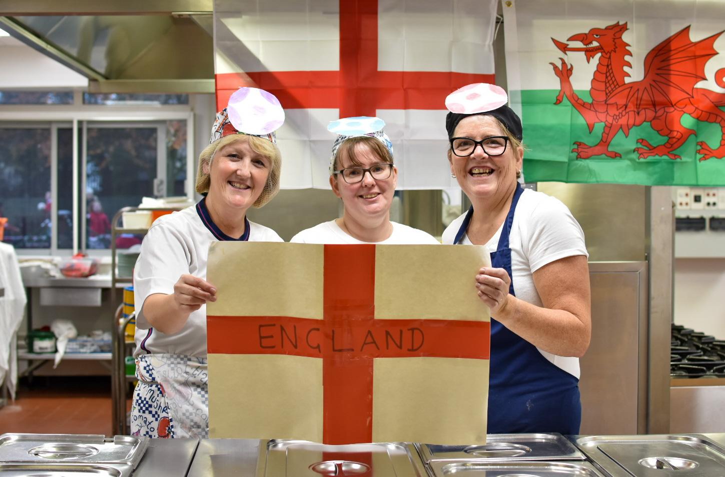 Kitchen team, Goodyers End Primary School Bedworth.