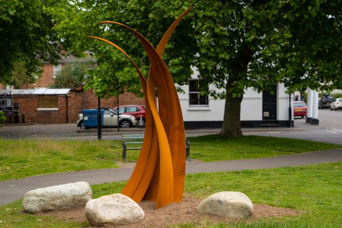 Leamington Spa - Down by the river sculpture