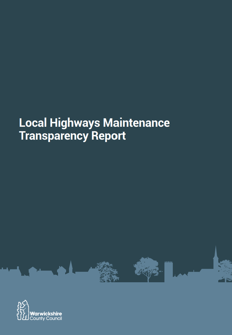 Local highways maintenance transparency report cover