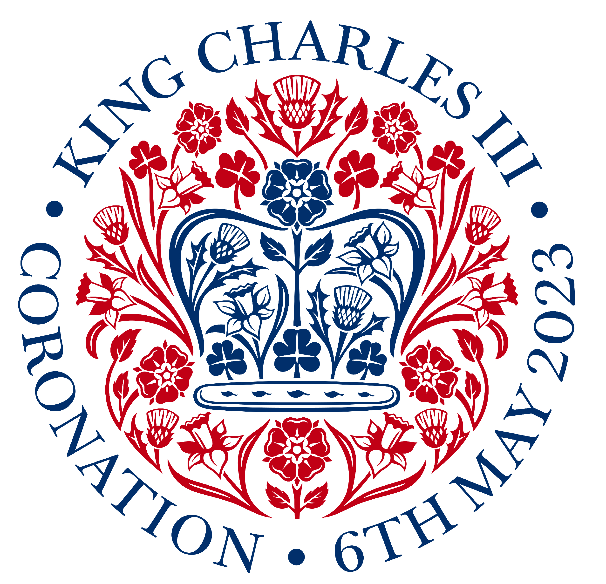 Coronation emblem - King Charles III . 6th May . Coronation