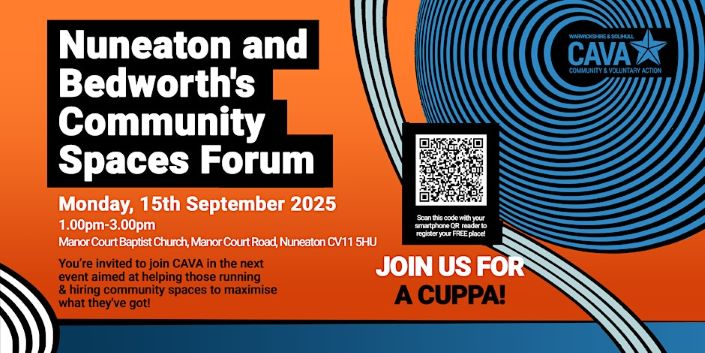 Nuneaton and Bedworth Community Spaces Forum Sept meeting flyer
