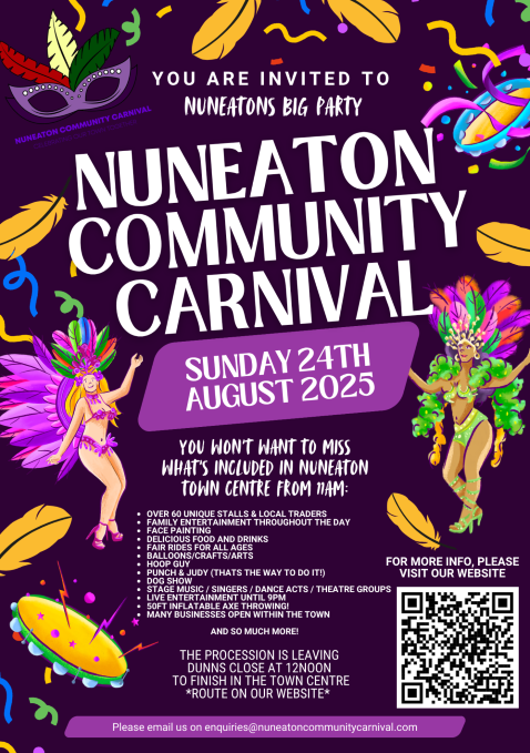 Nuneaton Community Carnival flyer