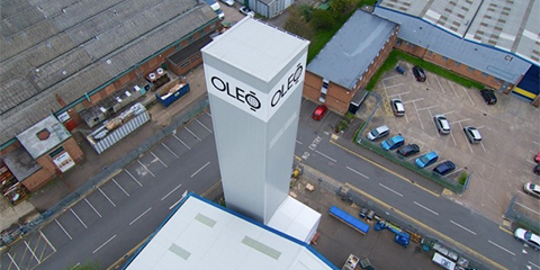 Oleo tower exhall
