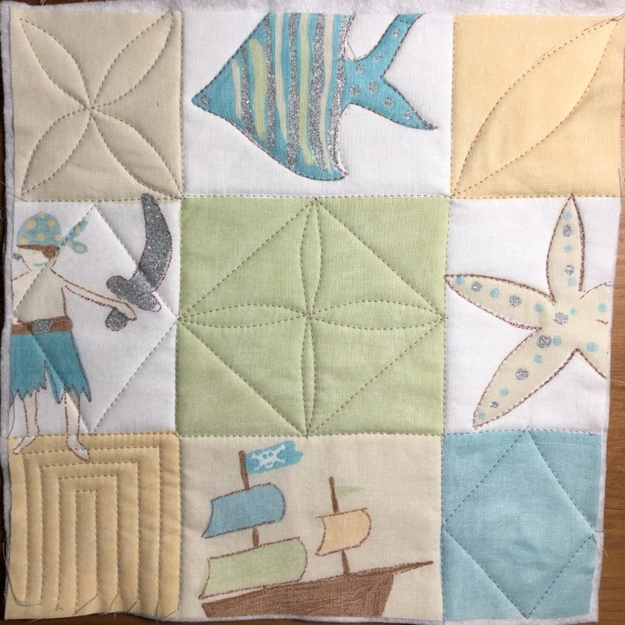 Adding quilting to a patchwork