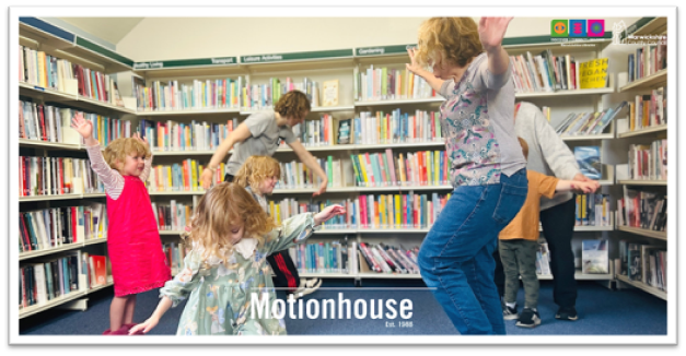 Ready Steady Dance participants in Warwickshire Library