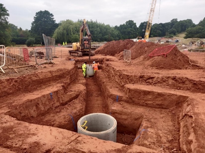 Figure 4 – Dalehouse Lane Roundabout drainage system.