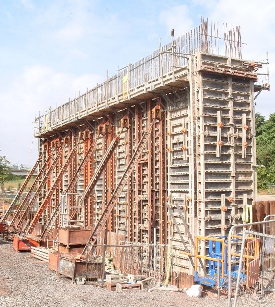 Figure 6 – West abutment after concrete pour.