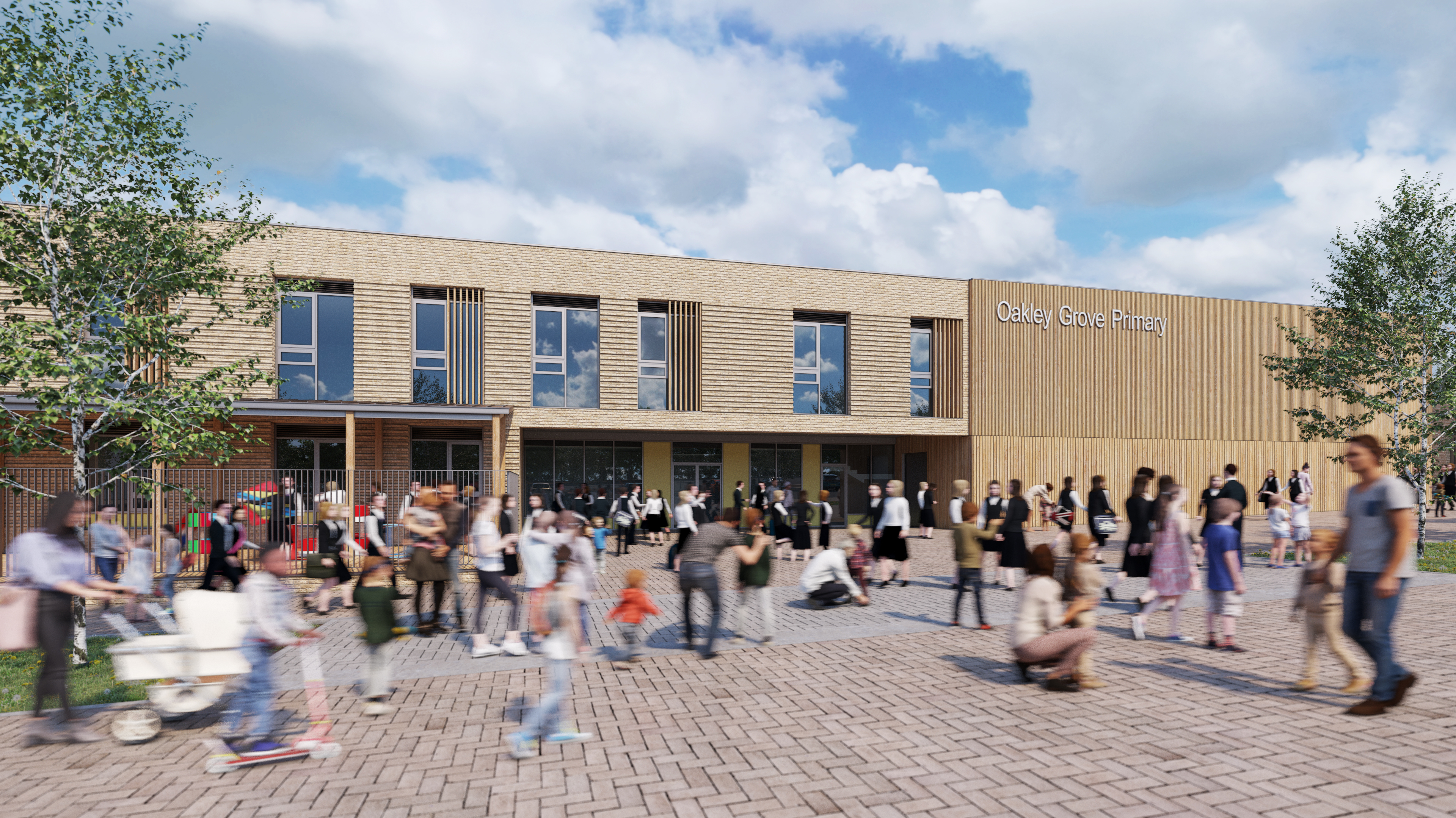 Oakley Grove School CGI Image of Junior complex