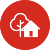 Clipart of house and tree