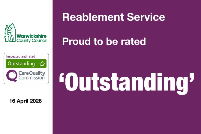 Reablement service outstanding rating cqc