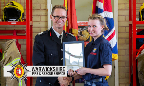 Rebecca Lea, Warwickshire Fire & Rescue on-call firefighter