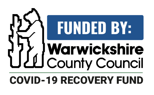 Funded by Warwickshire County Council logo