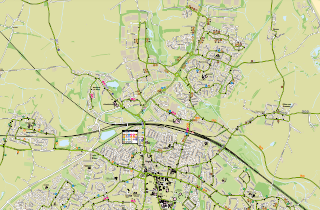 Rugby bus route map