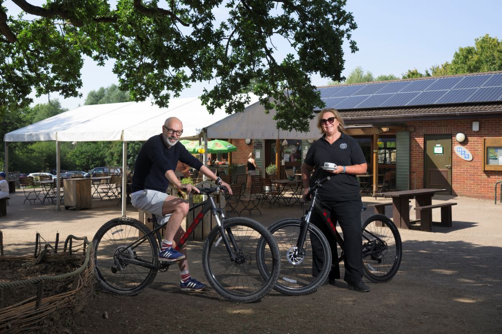 Local business leaders Nicola Reece and Roger Hackley hope the Tour of Britain race will inspire even more people in Warwickshire to take up cycling.