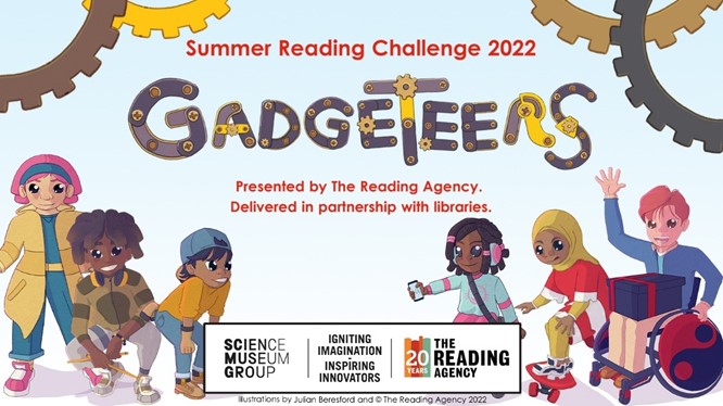 The Gadgeteers Summer Reading Challenge graphic
