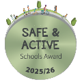 Safe and Active school award badge