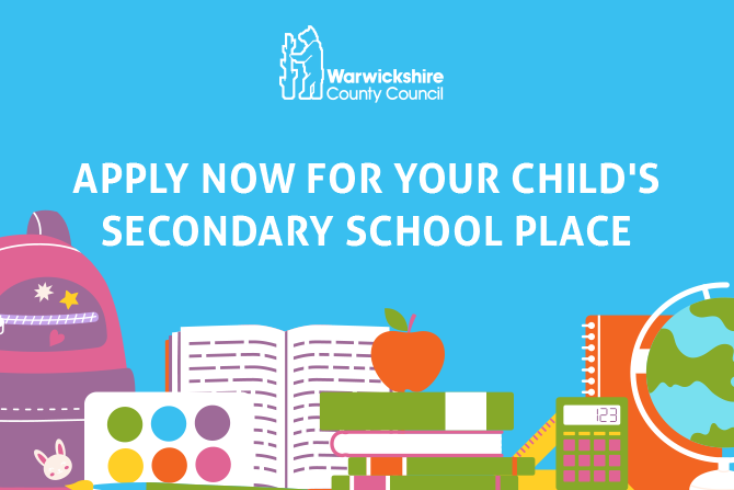 School admissions apply now promo box