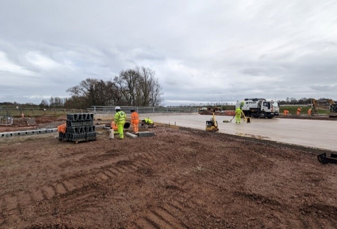 Fig. 2 - Backfilling operation by Westley Bridge