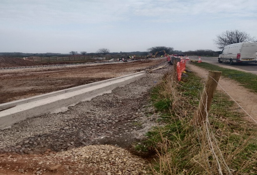 Figure 3 - Stoneleigh Road East Tie In Looking Towards Stoneleigh along the Existing Footway