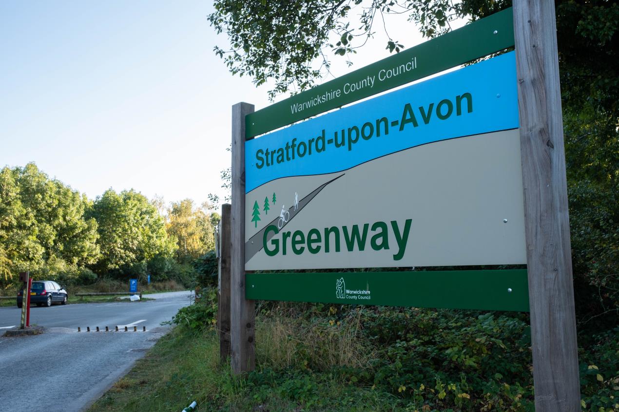 Photo of the Stratford Greenway sign