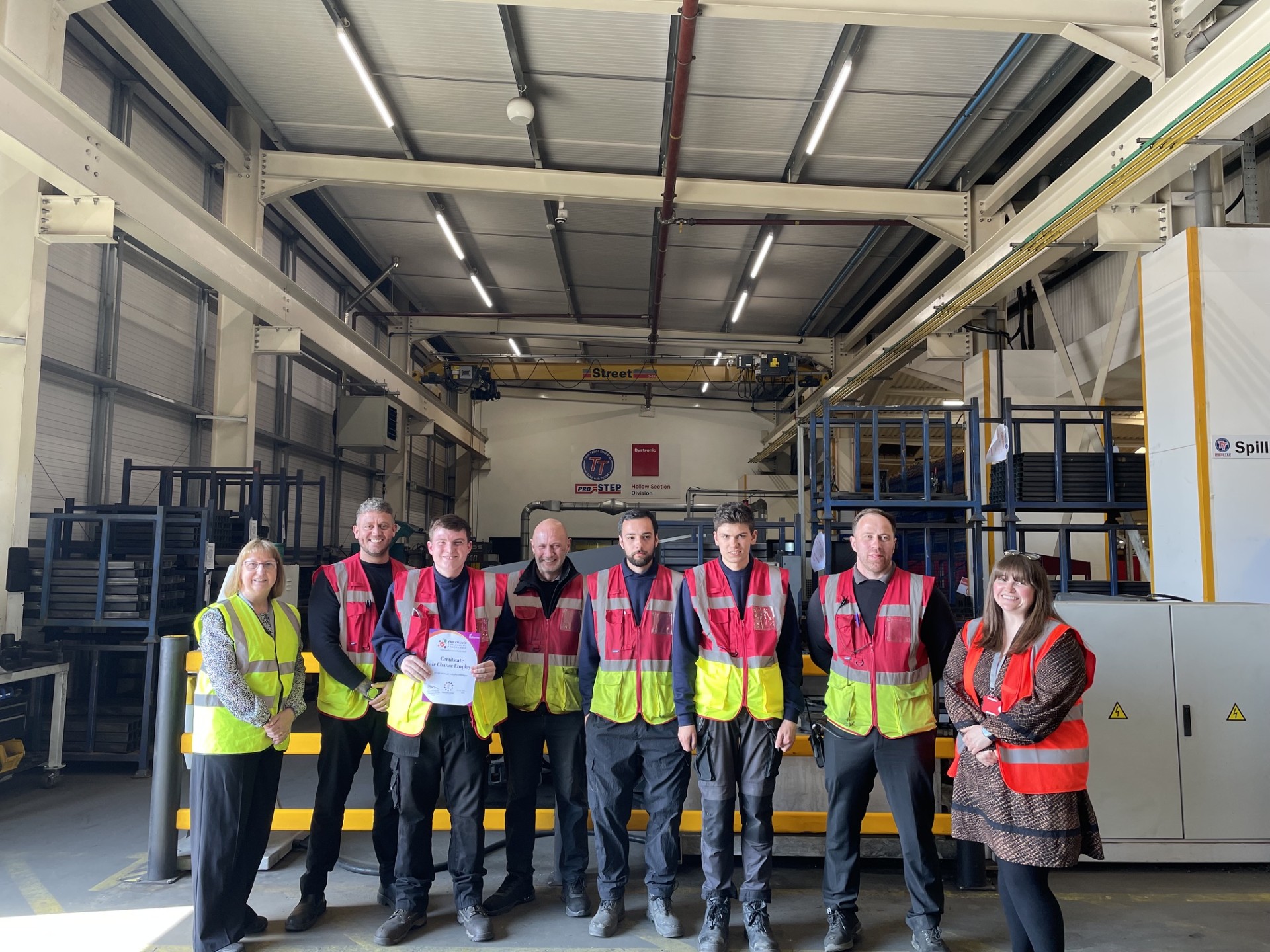 Picture includes: Miller, Jack, and Joshua (WSES customers now employed at Tow-Trust Towbars)