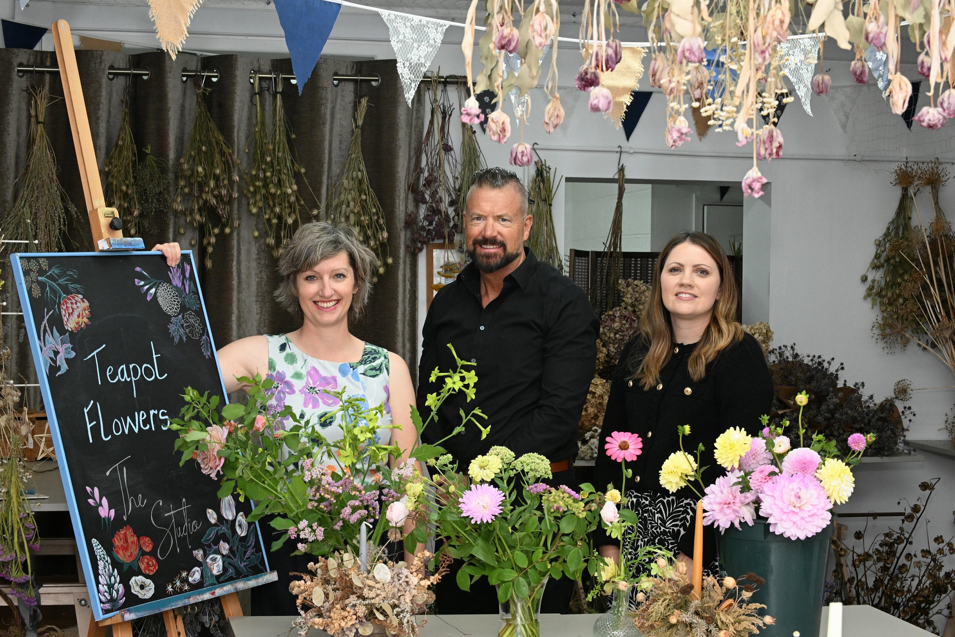 Pictured: Gemma Kettle (Teapot Flowers), Jason Barnes (Coventry and Warwickshire Chamber of Commerce), Rebecca Corr (Warwickshire County Council).