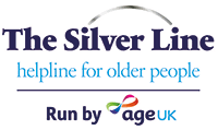 The Silver Line run by Age UK logo