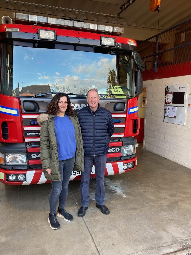 Tony and hayley WFRS on call recruits