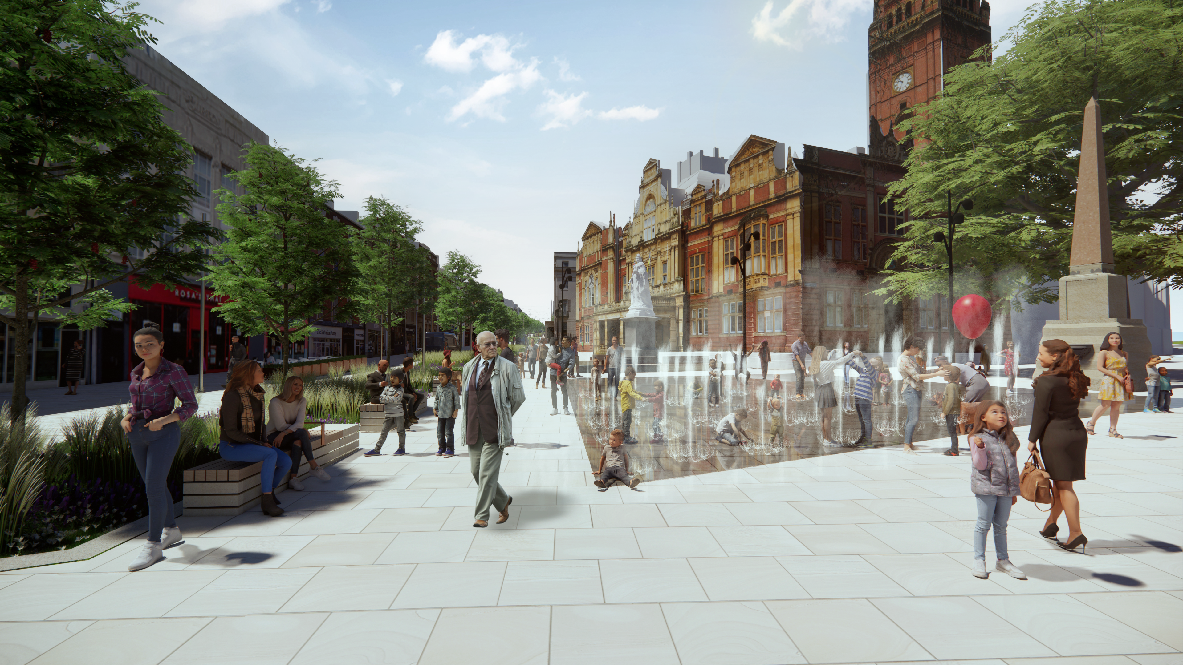 Town hall square concept