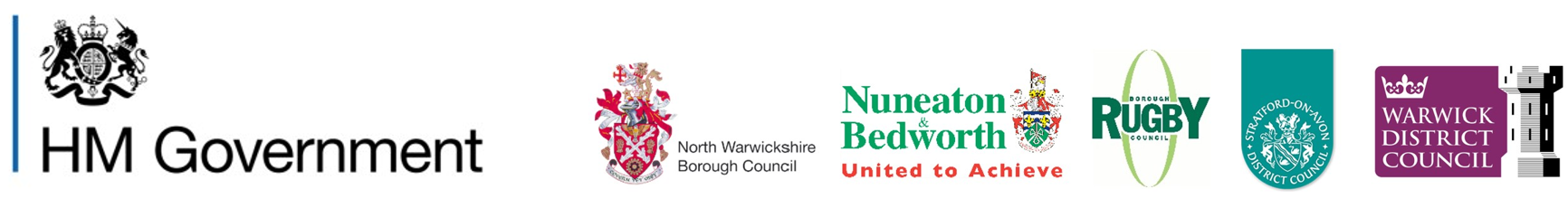 District borough logos with HM government logo