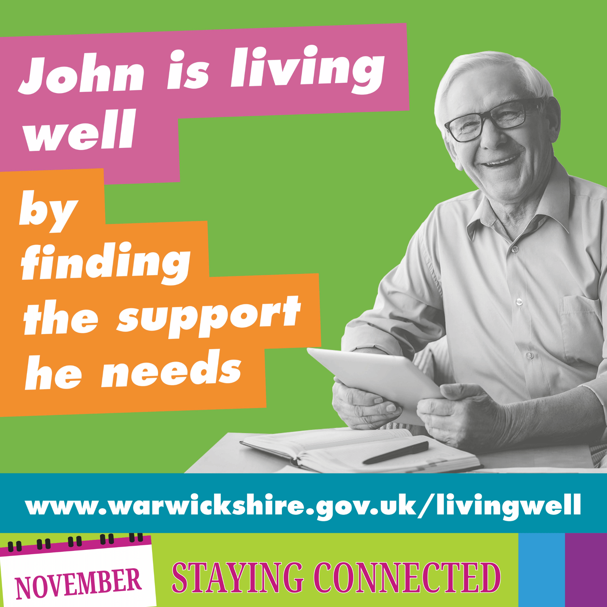 Helps people stay connected and reduce feelings of loneliness and social isolation.