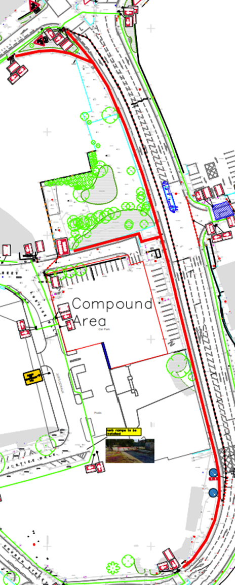 Vicarage street footway closure